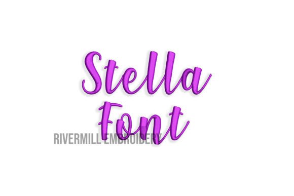 1 Stella Embroidery Font: Soft, Sweet & Stitch-Ready