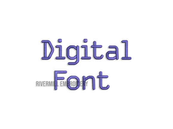 2 Digital Style Embroidery Font Review