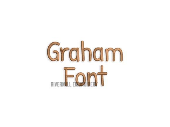 2 Graham Embroidery Font: A Warm, Timeless Choice for Personalized Gifts