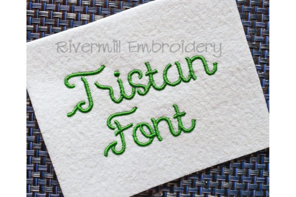 2 Tristan Embroidery Font Review