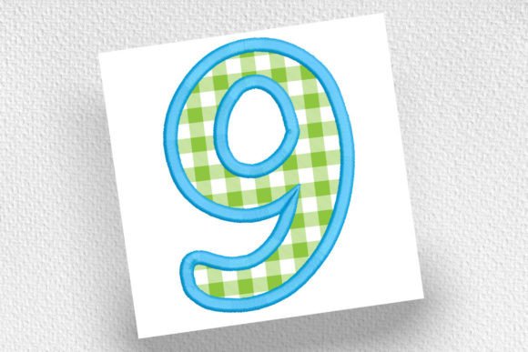 9 Number Nine Applique