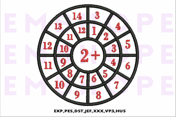 Addition Wheel 2: A Bright, Playful Seasonal Embroidery Pick