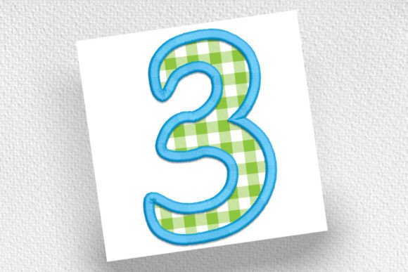 Applique Number 3: A Smart Pick for School-Themed & Personalized Embroidery