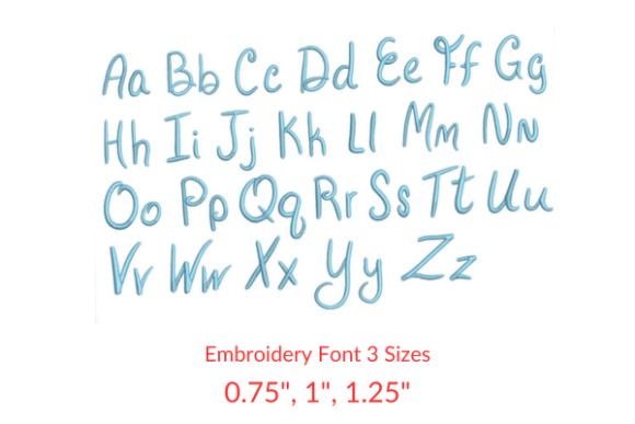 Bachelor Font Embroidery Designs