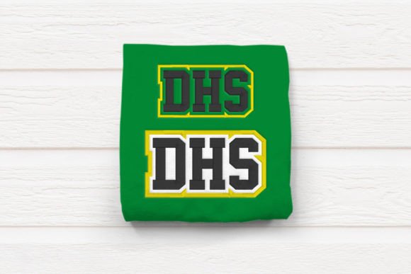 DHS High School Initials Embroidery