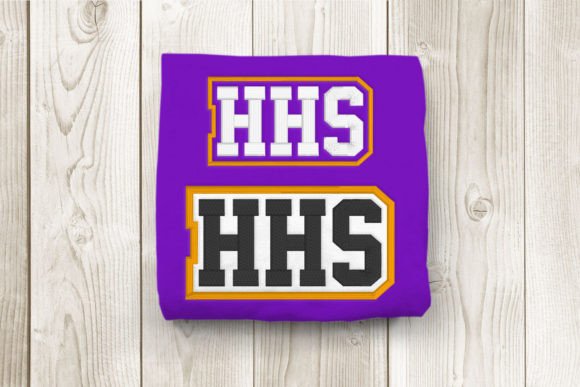 HHS High School Initials Embroidery