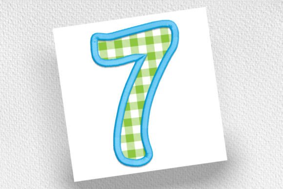 Number 7 Applique