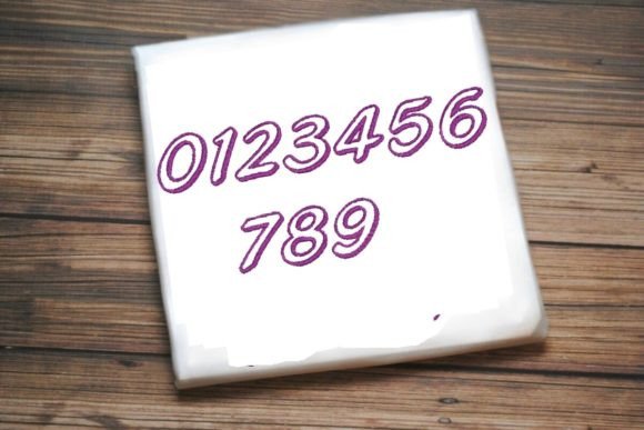 Numbers 0–9 Embroidery Design