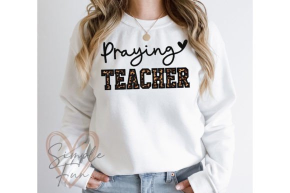 Praying Teacher Embroidery